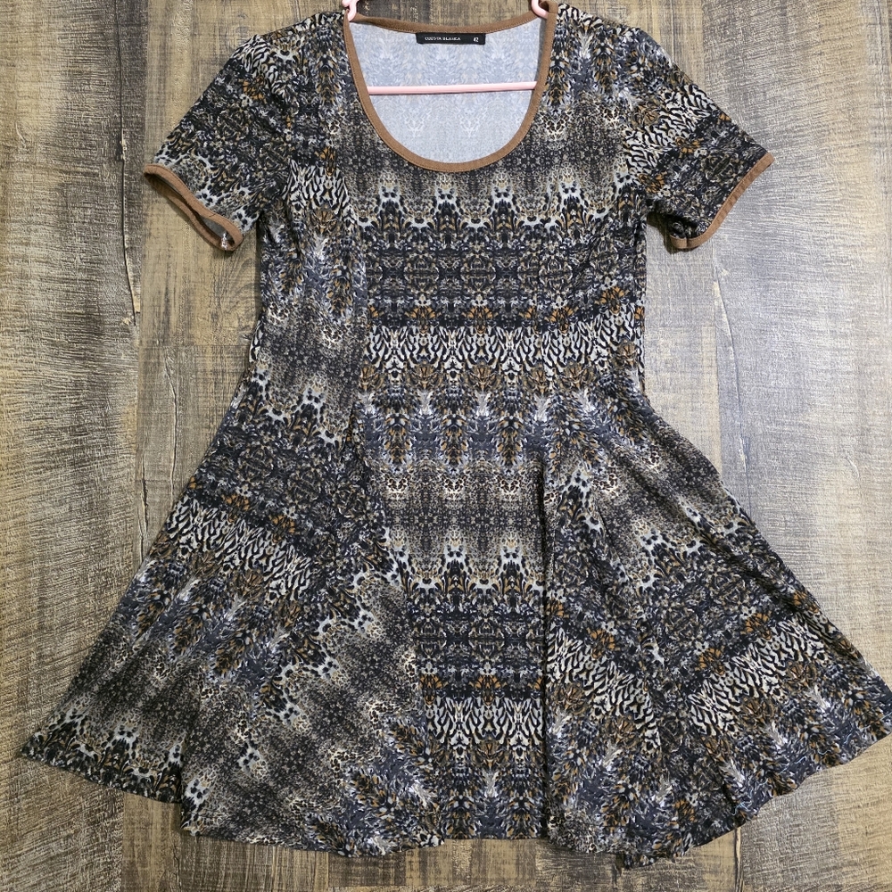 Brown and Bkack mini dress